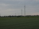 Power windmills outside the village